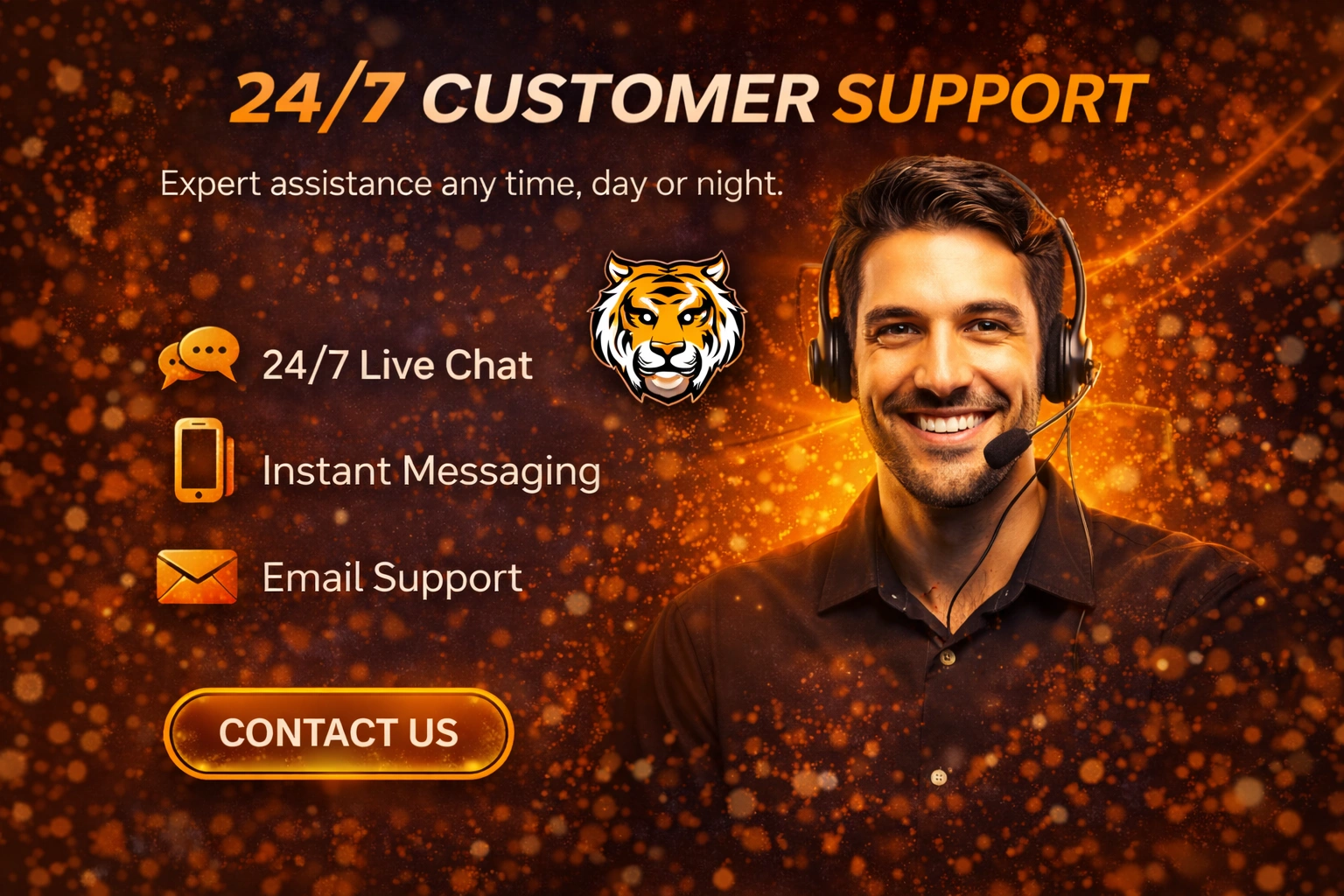 Tiger365 24 7 customer support live chat assistance
