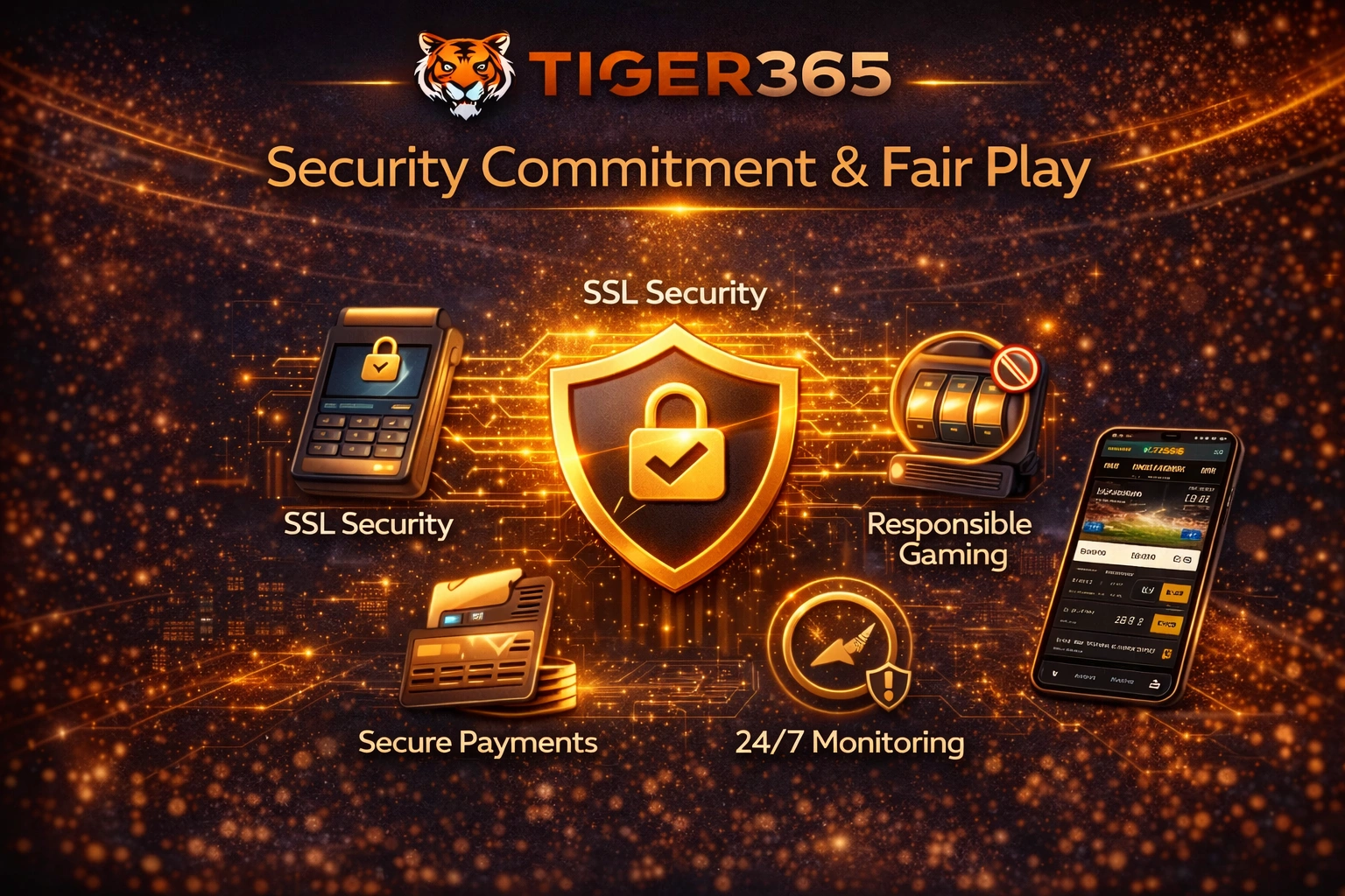 Tiger365 About security commitment and fair play SSL protection