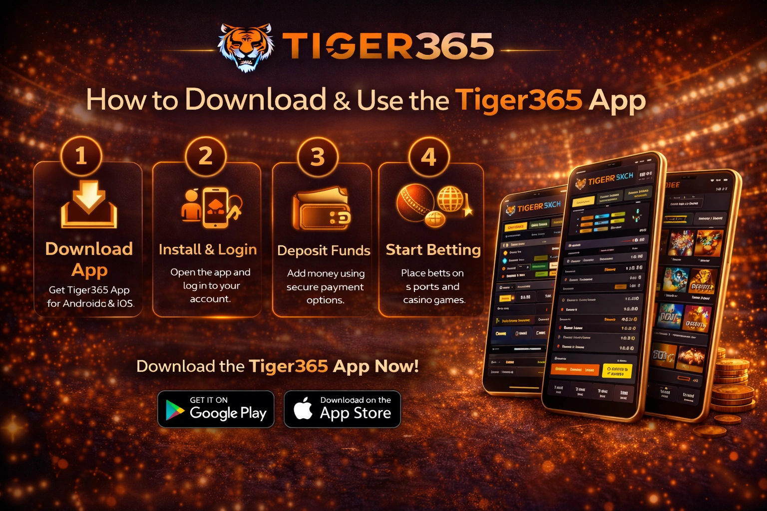 Tiger365 App download and installation step by step guide